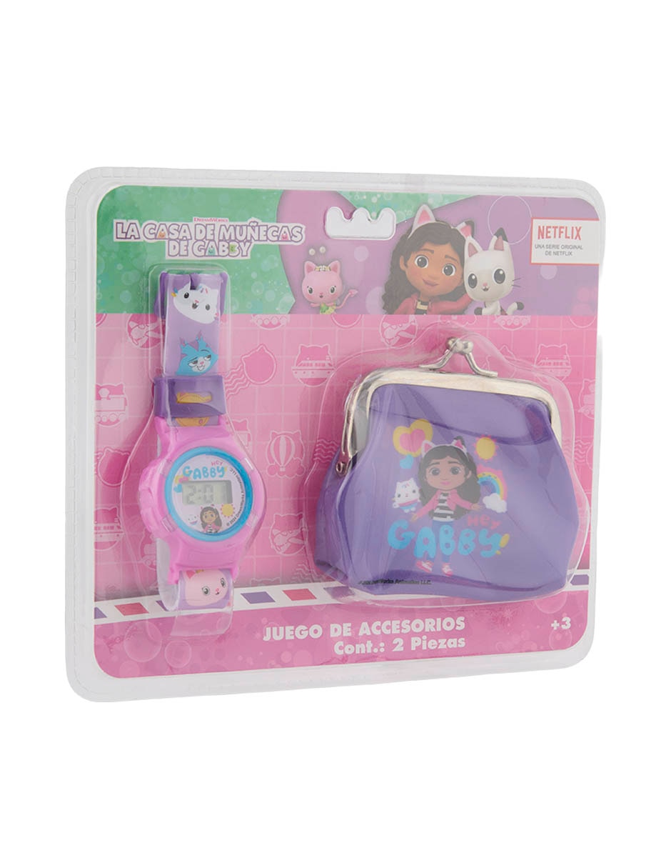 SET RELOJ GABBY JUGUETERIA, MULTICOLOR