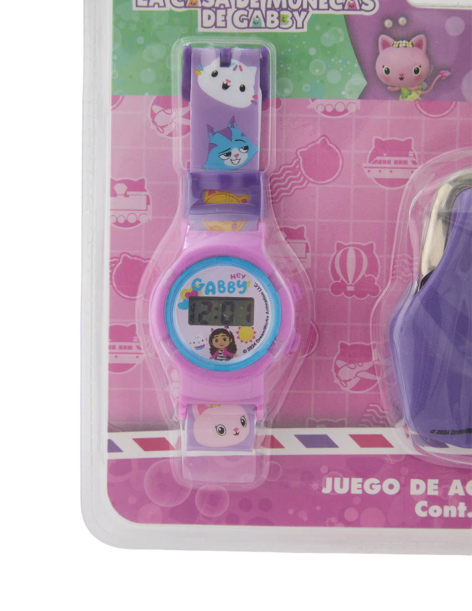 SET RELOJ GABBY JUGUETERIA, MULTICOLOR
