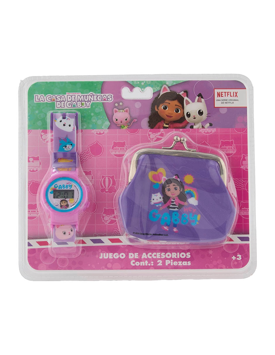 SET RELOJ GABBY JUGUETERIA, MULTICOLOR