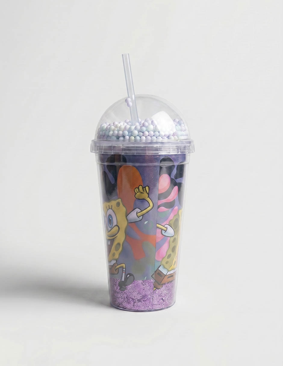 Vaso con tapa de plástico 2