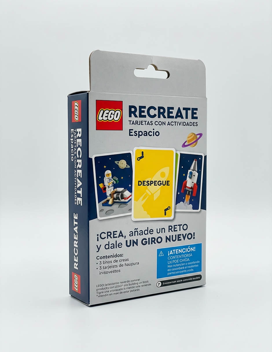 Juego de mesa juego infantil recreate lego espacio novelty