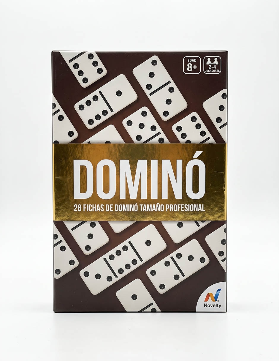 Imagen de producto Juego de mesa dominó clásico doble 6 foil novelty